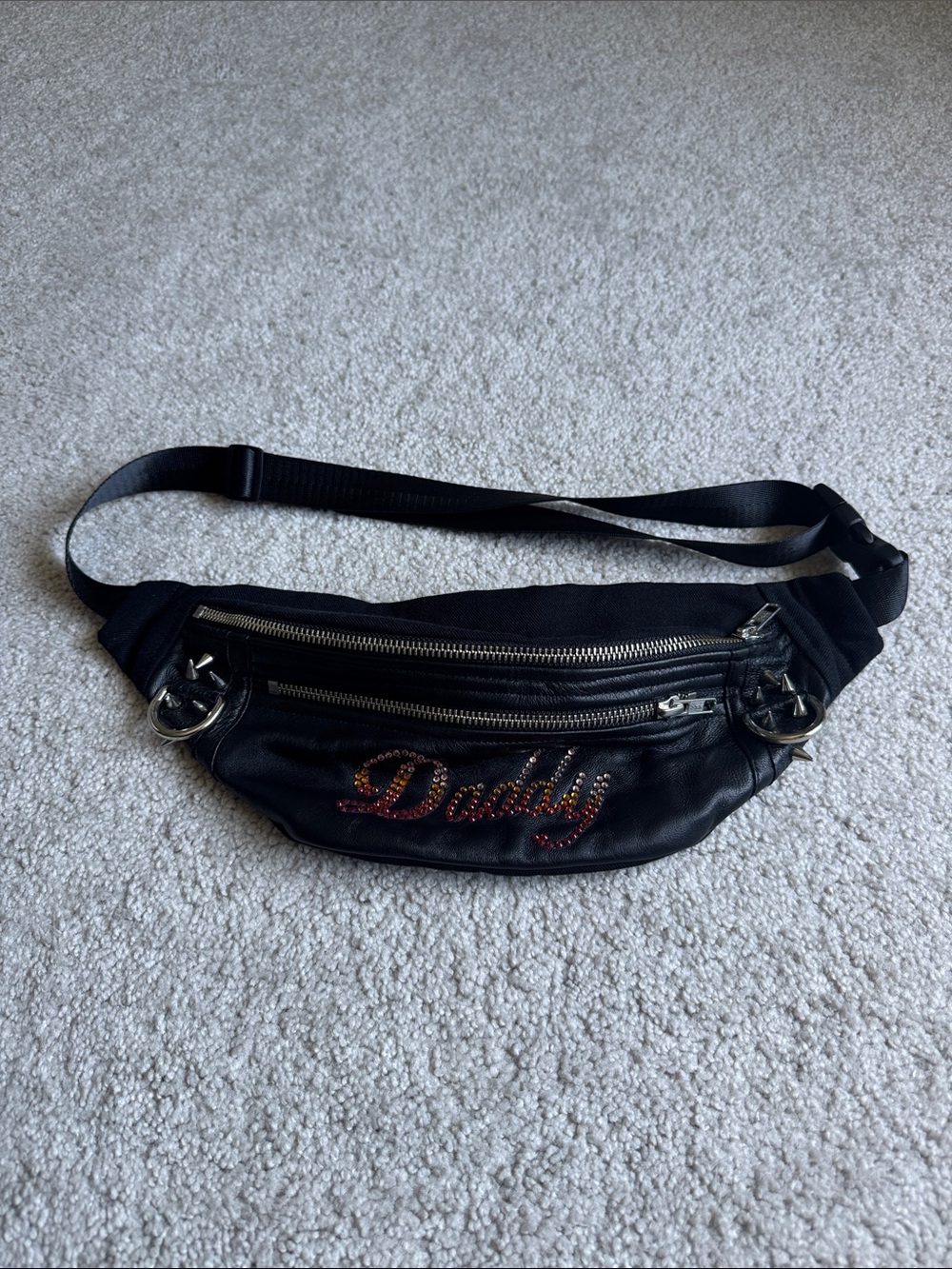 Leather Daddy Rhinestone Fanny-Pack
